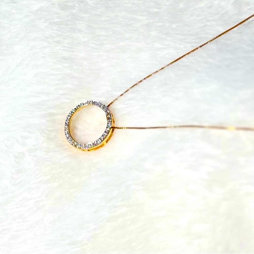 Diamond circle of love and life Pendant - Picture 4 of 7